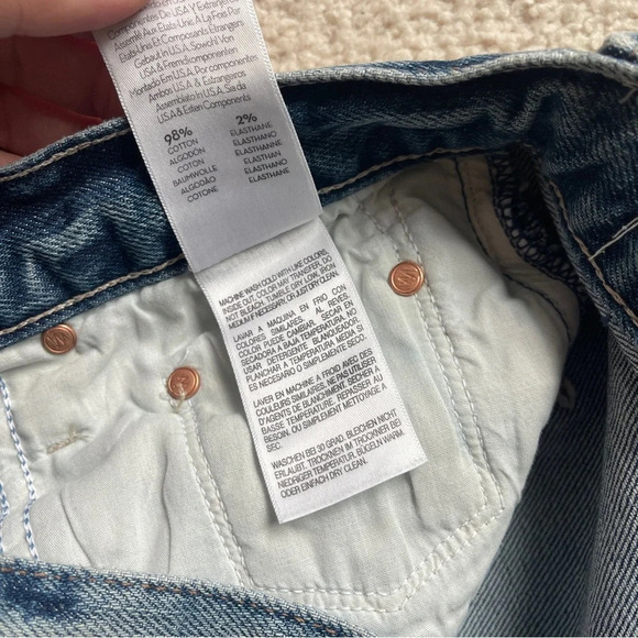 Mother Superior The Trickster Skimp Fray Thrill Seeker Jeans High Rise Straight - Picture 5 of 8